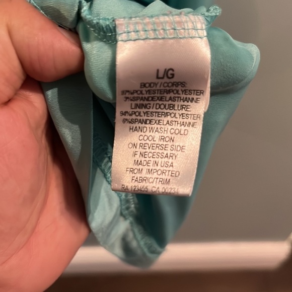 Design lab, Lord and Taylor Spaghetti strap lace dress​​​, size large - Picture 7 of 10